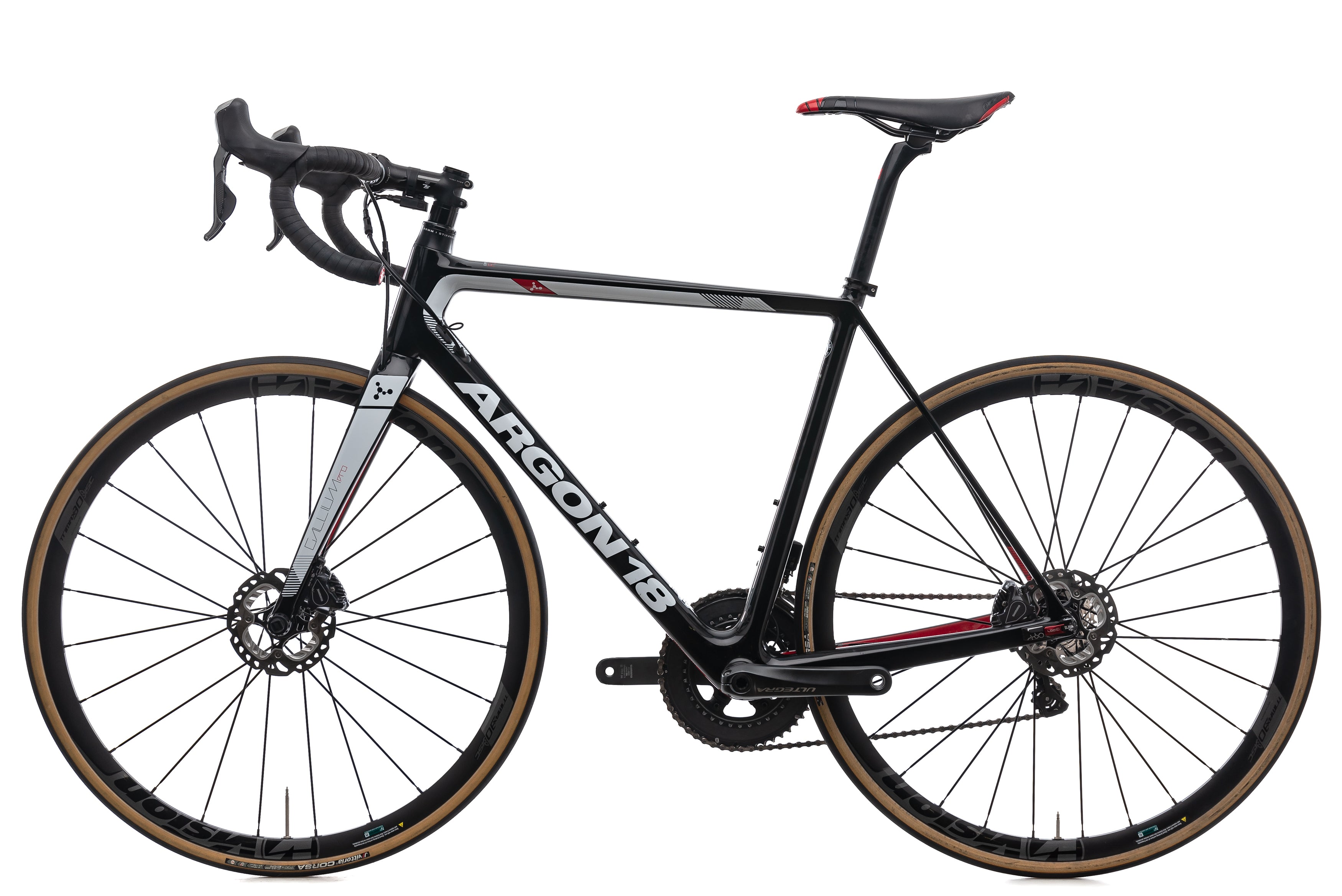 Argon 18 Gallium Pro Disc Road Bike - Carbon Frame, Shimano Ultegra Groupset (2018 Model, Medium Size) | Perfect for Competitive Road Racing & Endurance Cycling