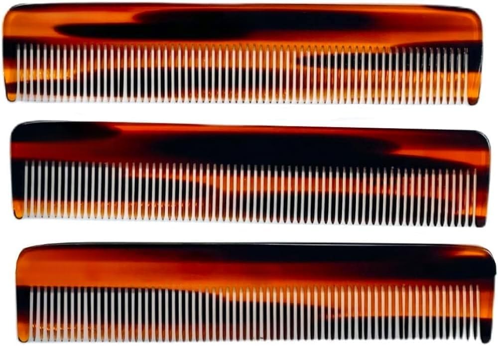Portable Mini Hair Comb for Women - 3 Pack Compact Travel Comb for Purse, Gym Bag & On-the-Go Styling