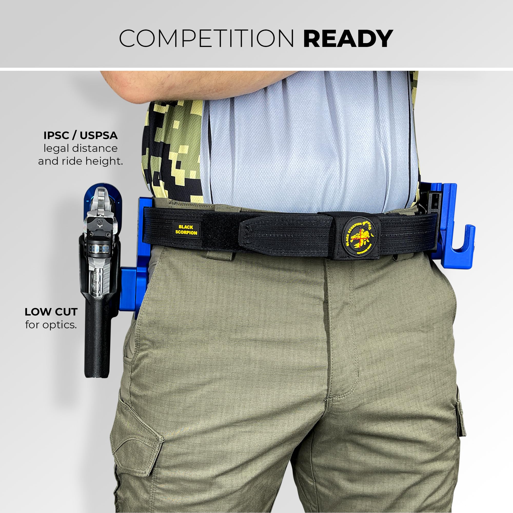 Pro Heavy Duty Competition Holster for Sig P320 Full Size, AXG Pro, M17, XFive, DH3, Spectre Comp, P320MAX - Perfect for IPSC, USPSA & Tactical Shooting Competitions