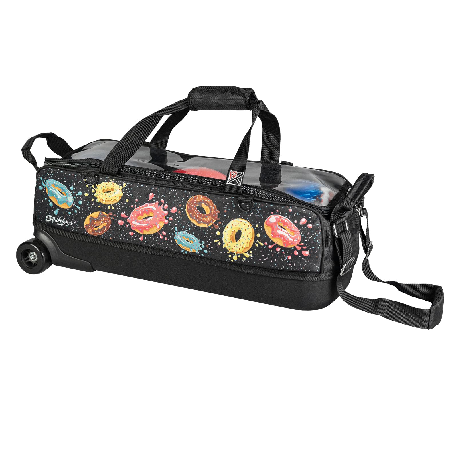 KR Strikeforce Slim Triple Rollers Bowling Bag - Lightweight Airline Approved Travel Bowling Bag for Men & Women | Perfect for League Play, Tournaments & Airport Travel