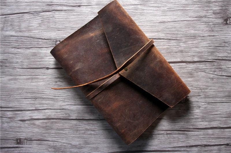 Premium Custom Leather Notebook Binder - Personalized Journal Cover for Business & School - Perfect for Office, College & Gift Giving