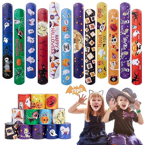 72pcs-halloween Slap Bracelets