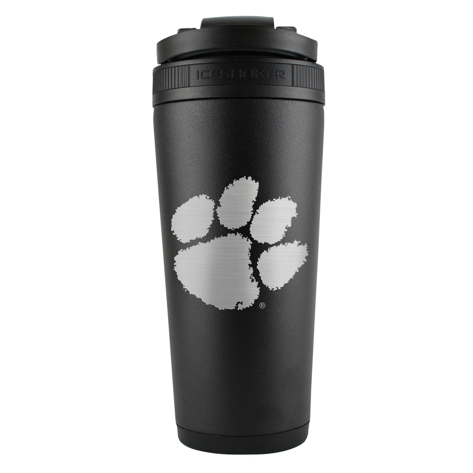 Officially Licensed Clemson University 26oz Stainless Steel Ice Shaker Tumbler - Keeps Drinks Cold for 24 Hours - Perfect for Game Day, Gym & Outdoor Activities