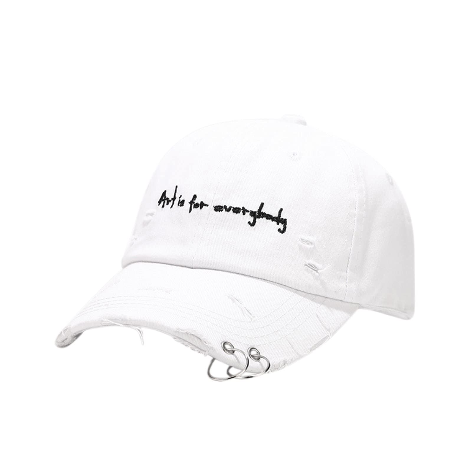 Easter Hats for Girls & Women - Adjustable Unisex Baseball Trucker Cap for Hiking, Sports, Cycling - White (Perfect for Outdoor Activities, Easter Events & Casual Wear)