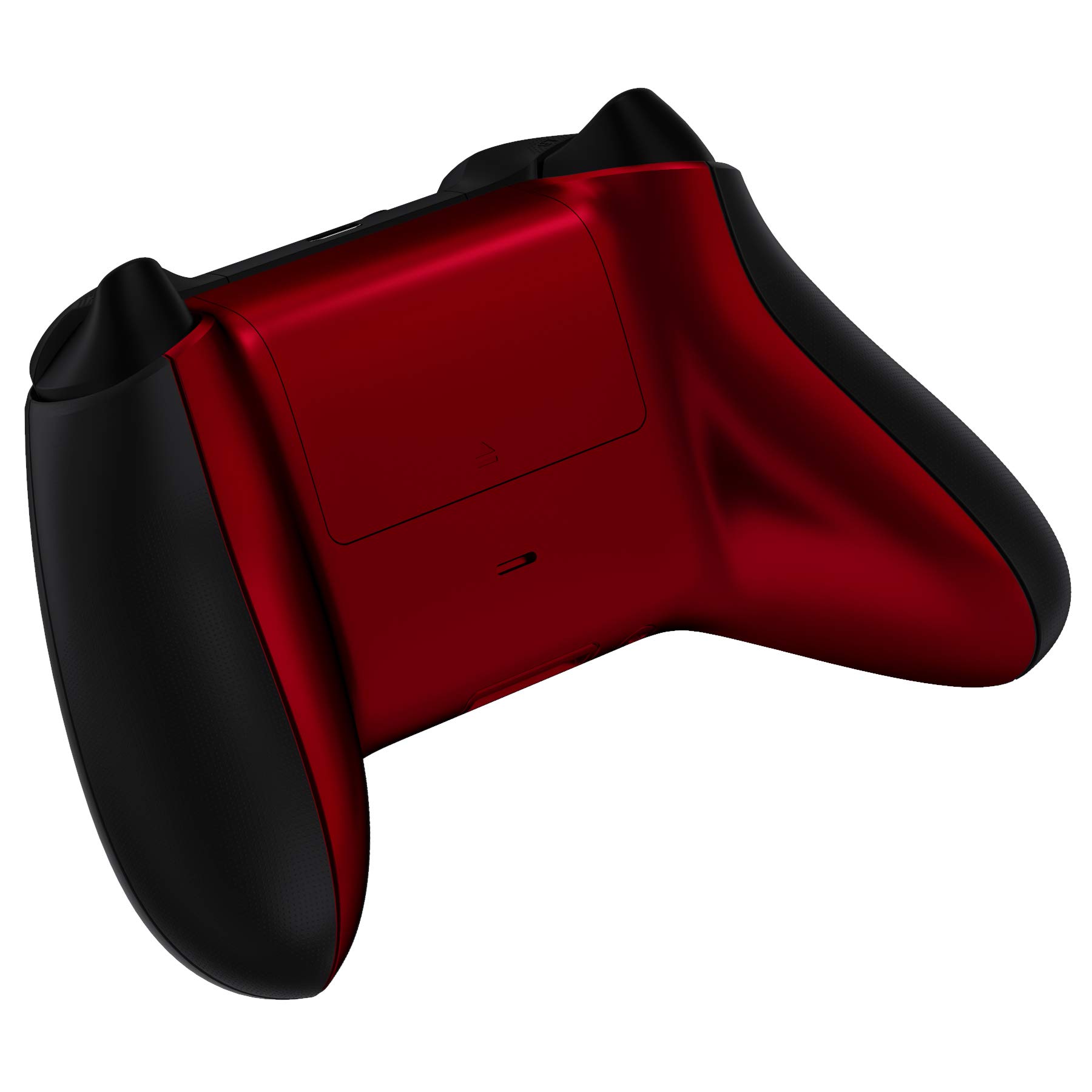 ExtremeRate Custom Back Cover Shell for Xbox Core Wireless Controller - Scarlet Red Replacement Battery Cover & Bottom Shell Compatible with Xbox Series X/S (Controller Not Included) - Perfect for Gaming, Customization & Enhanced Grip