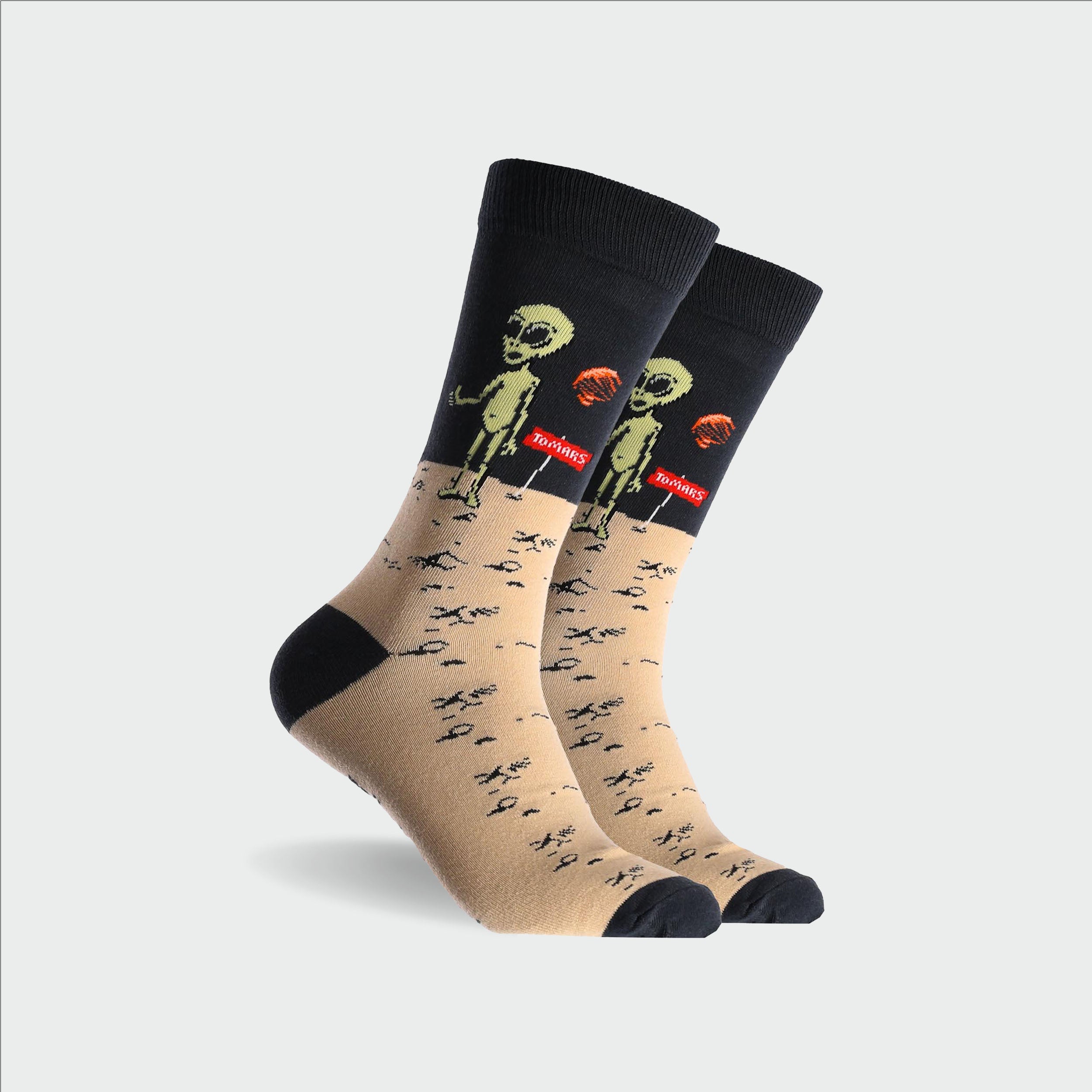 Men's Cotton Crew Socks - Soft & Breathable Navy Blue Socks for Everyday Wear, Work & Casual Outfits | To Mars Brand
