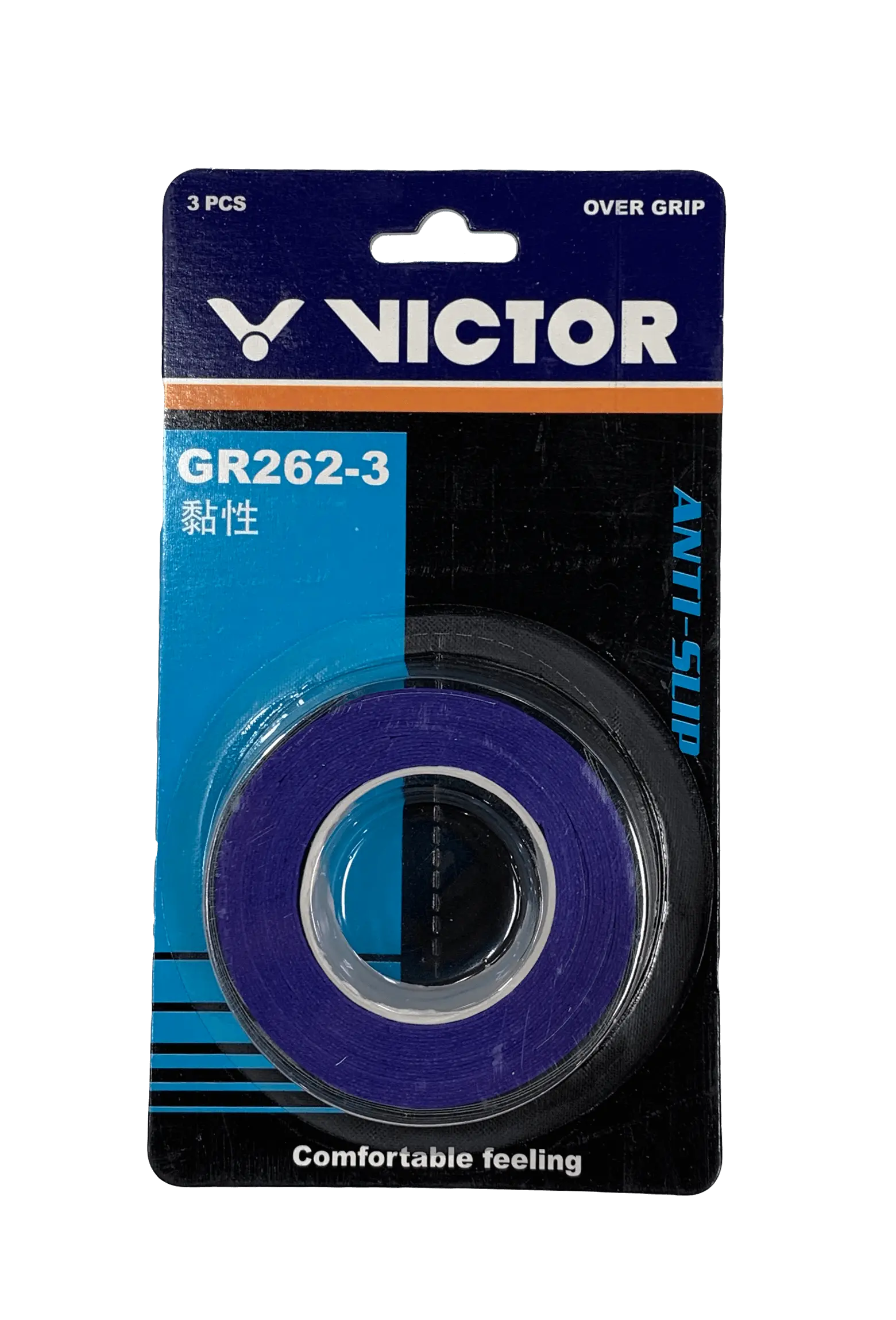Victor GR262 3A Overgrip Tennis Racket Grip Tape - 3 Pack for Enhanced Comfort & Sweat Absorption | Perfect for Tennis, Badminton & Racquetball Players
