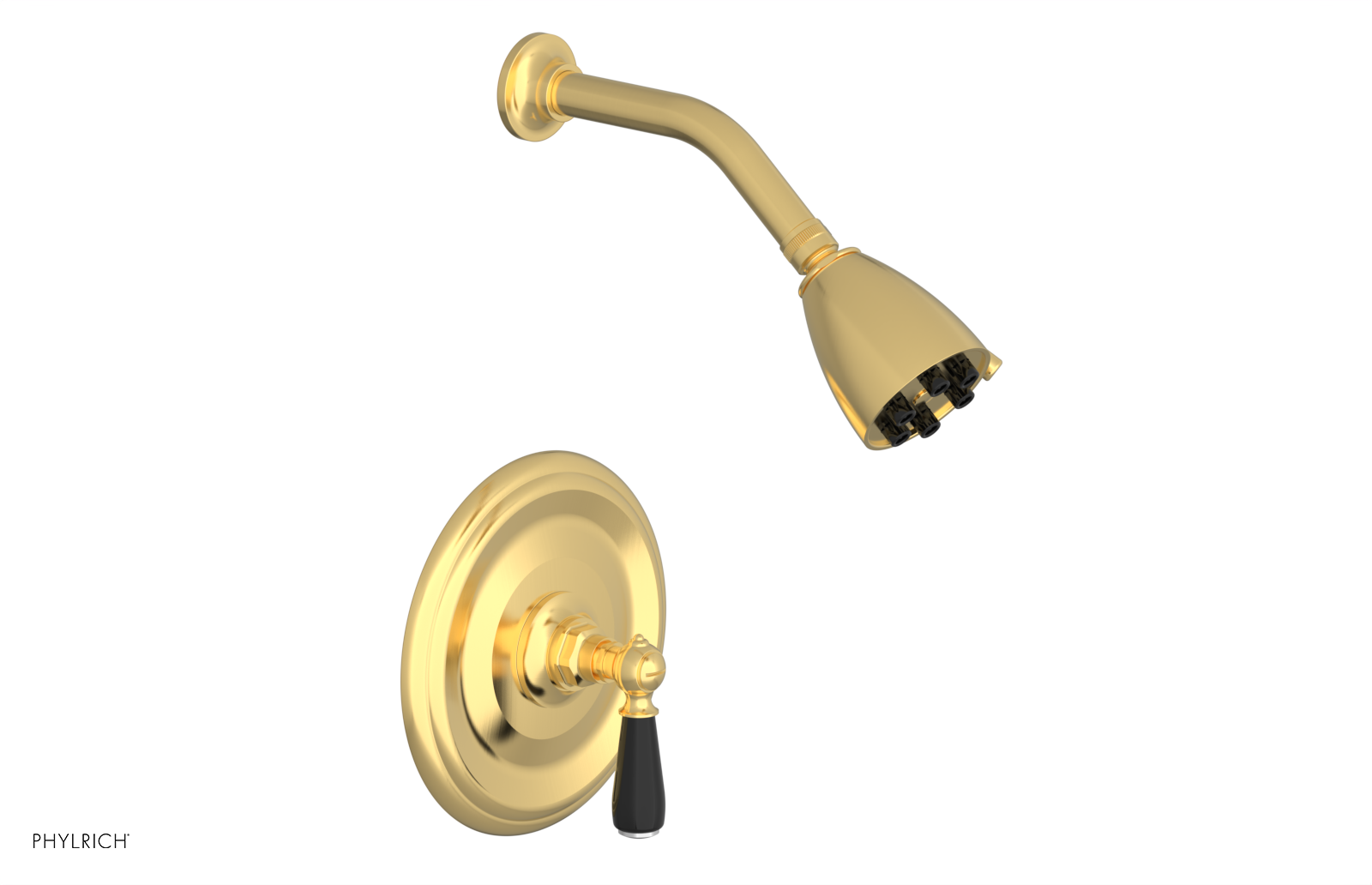 Jamestown Pressure Balance Shower Set with Lever Handle & Black Accents - Model 165 22 | Modern Bathroom Upgrade for Spa-Like Experience