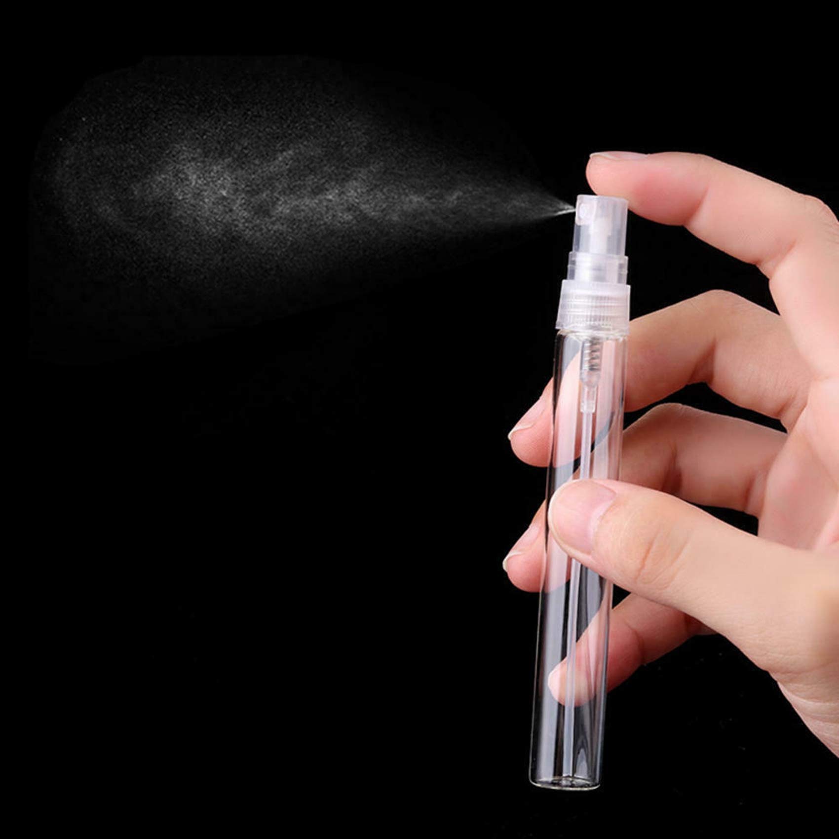 20Pcs 2ml Mini Portable Glass Perfume Bottles - Travel Size Empty Refillable Spray Bottles for Perfume, Essential Oils & Cosmetics | Perfect for Travel, Gym, Purse & DIY Projects