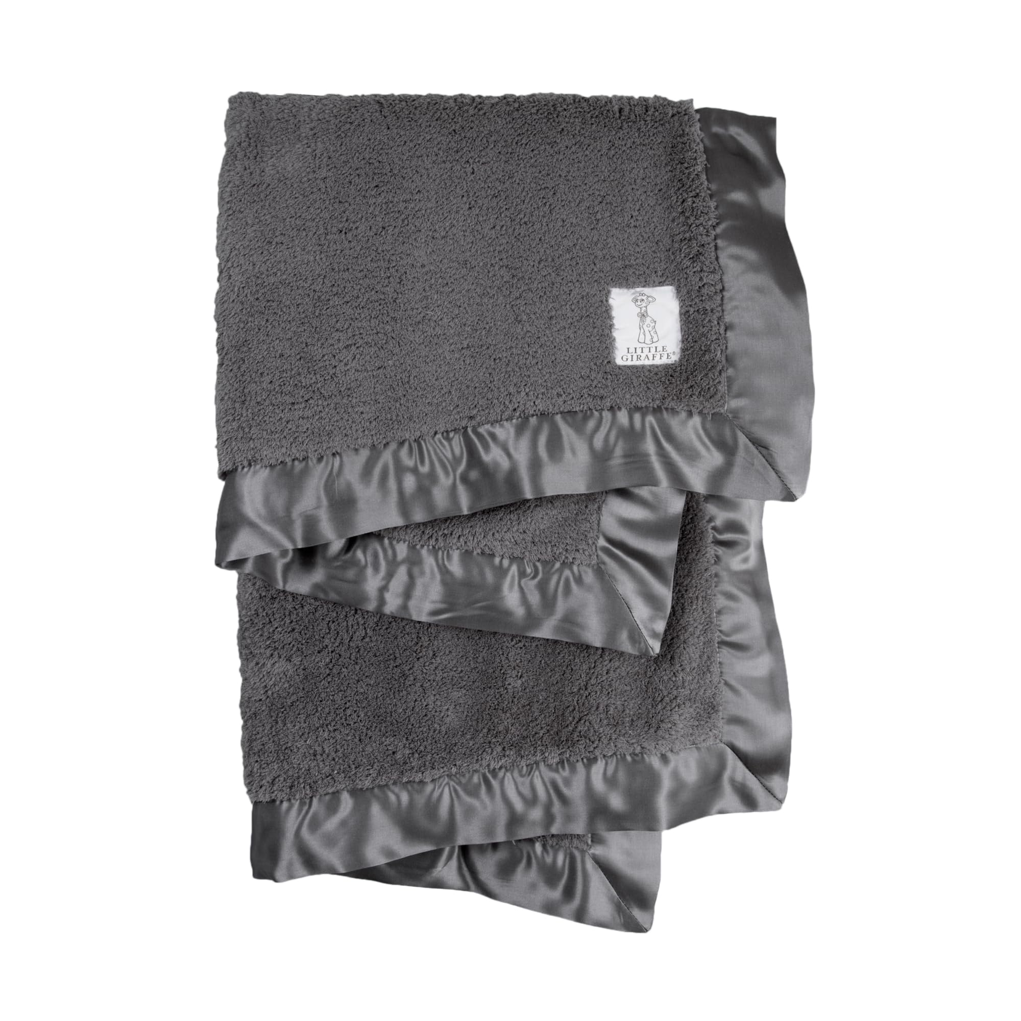 Little Giraffe Baby Blanket - Ultra Soft Chenille Blanket with Satin Trim for Newborns - 29