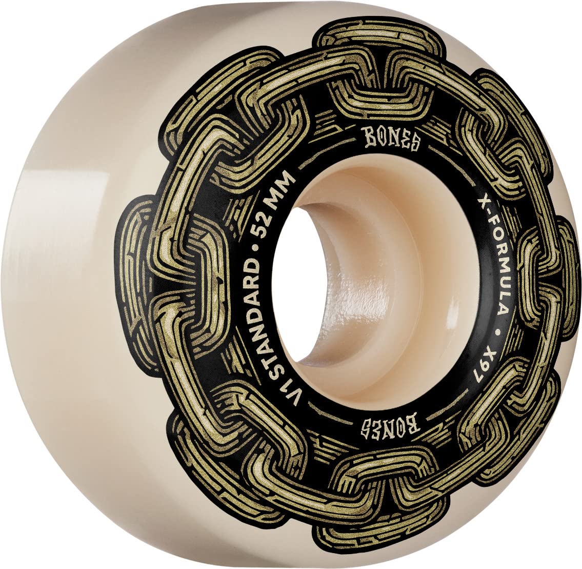 Bones X-Formula 97A Skateboard Wheels - High Performance 97A Hardness Wheels for Street & Park Skateboarding - Perfect for Tricks, Vert & Smooth Rides
