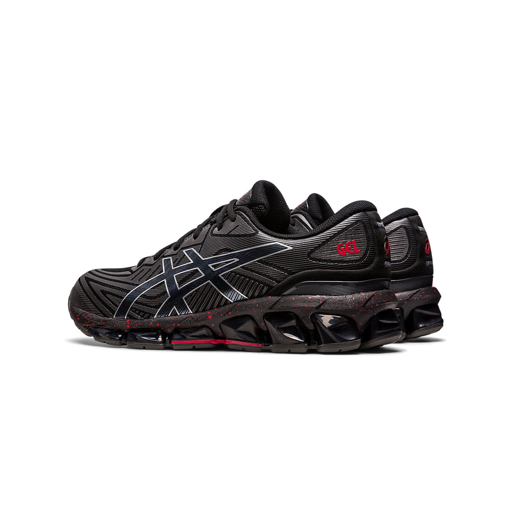 ASICS Gel Quantum 360 7 Running Shoes for Men - Black Cayenne (2022) | Cushioned Support for Long Distance Running & Gym Workouts