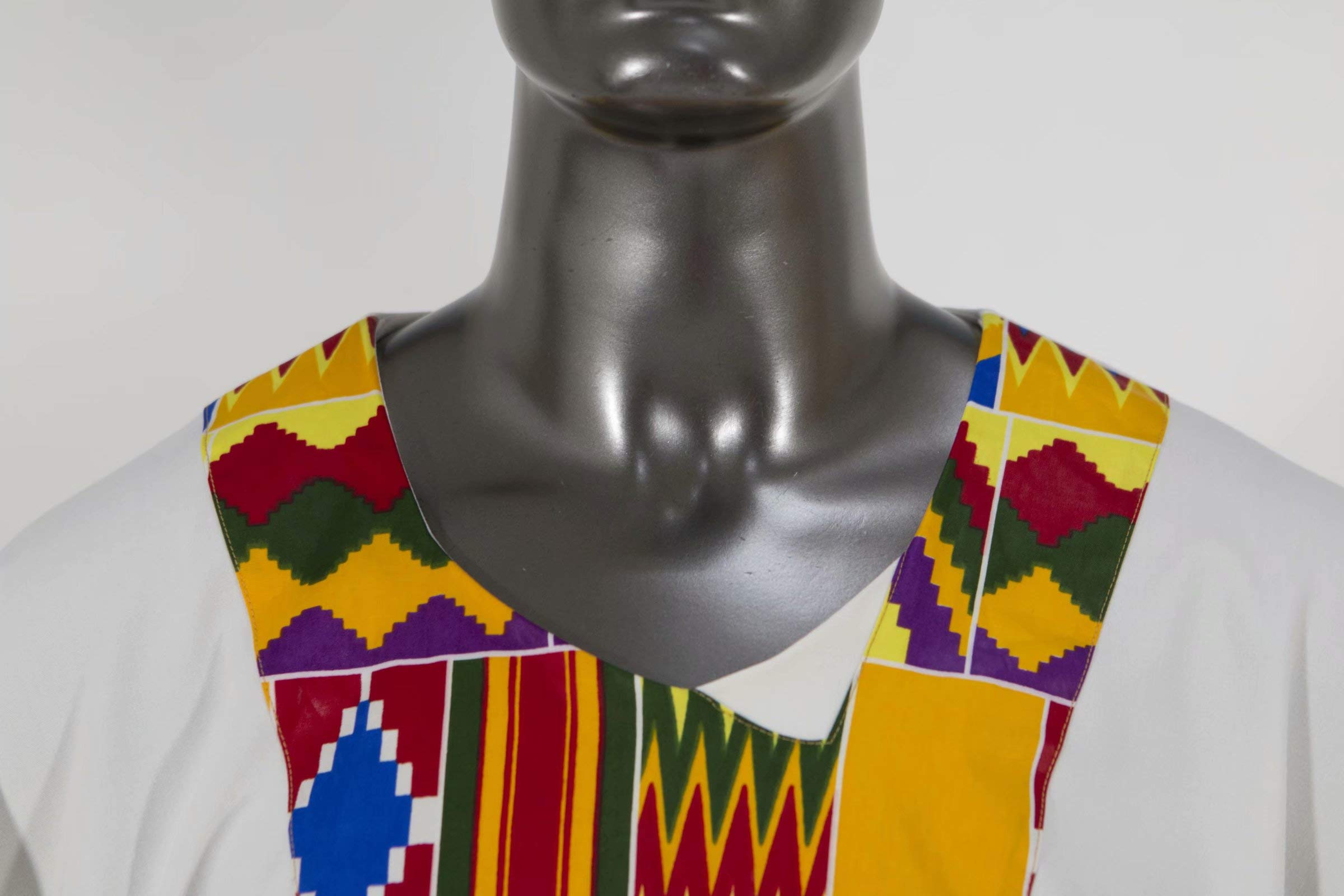 African Print Men's Colorful Robe & Women's Maxi Dress - Matching Couple Outfits for Weddings, Beach Vacations & Cultural Events