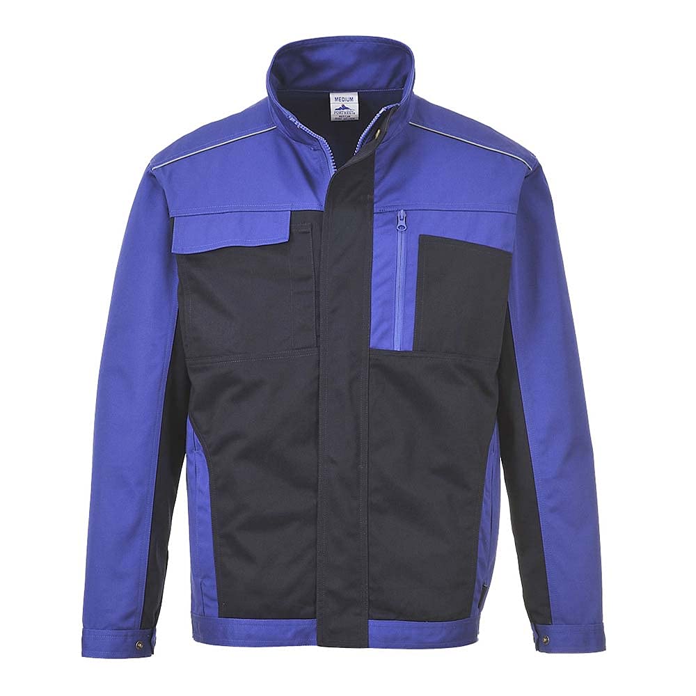 Portwest Men's Hamburg Work Jacket - Durable & Water-Resistant for Construction, Outdoor & Industrial Work