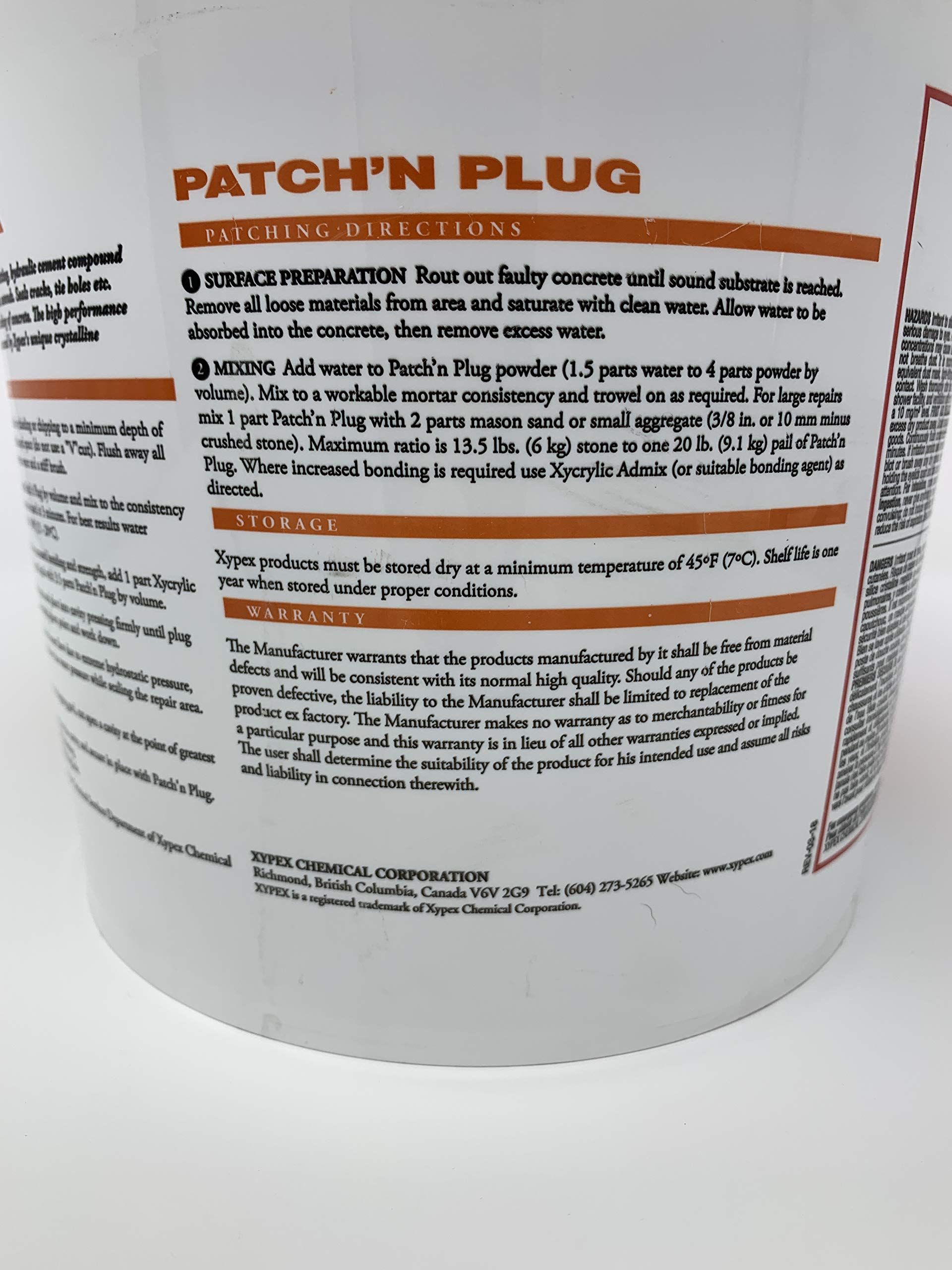 Xypex Patch Plug - Waterproof Concrete Repair Kit for Leaks & Cracks | Ideal for Basements, Pools & Foundation Repairs