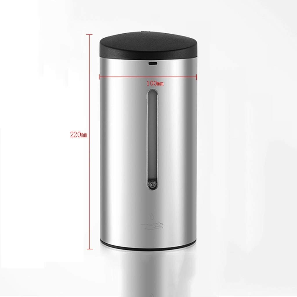 Automatic Foam Soap Dispenser 700ML - Touchless Stainless Steel Refillable Hand Soap Dispenser for Bathroom, Kitchen & Hotel Use - Non-Contact Liquid Soap Dispenser (Gray) - Ideal for Home, Office & Commercial Spaces