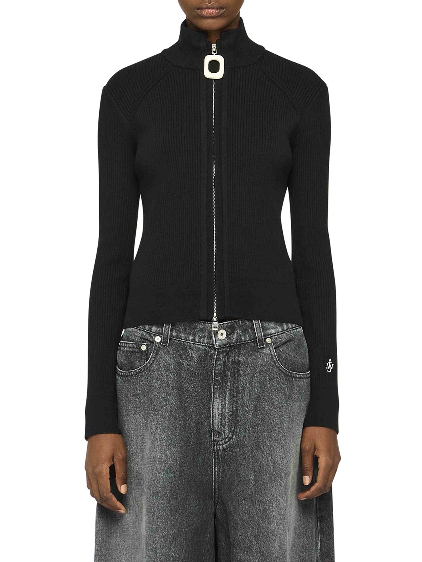Stylish Zip-Up Fitted Cardigan for Women - Cozy & Versatile Knitwear for Casual Outfits, Office Wear & Layering