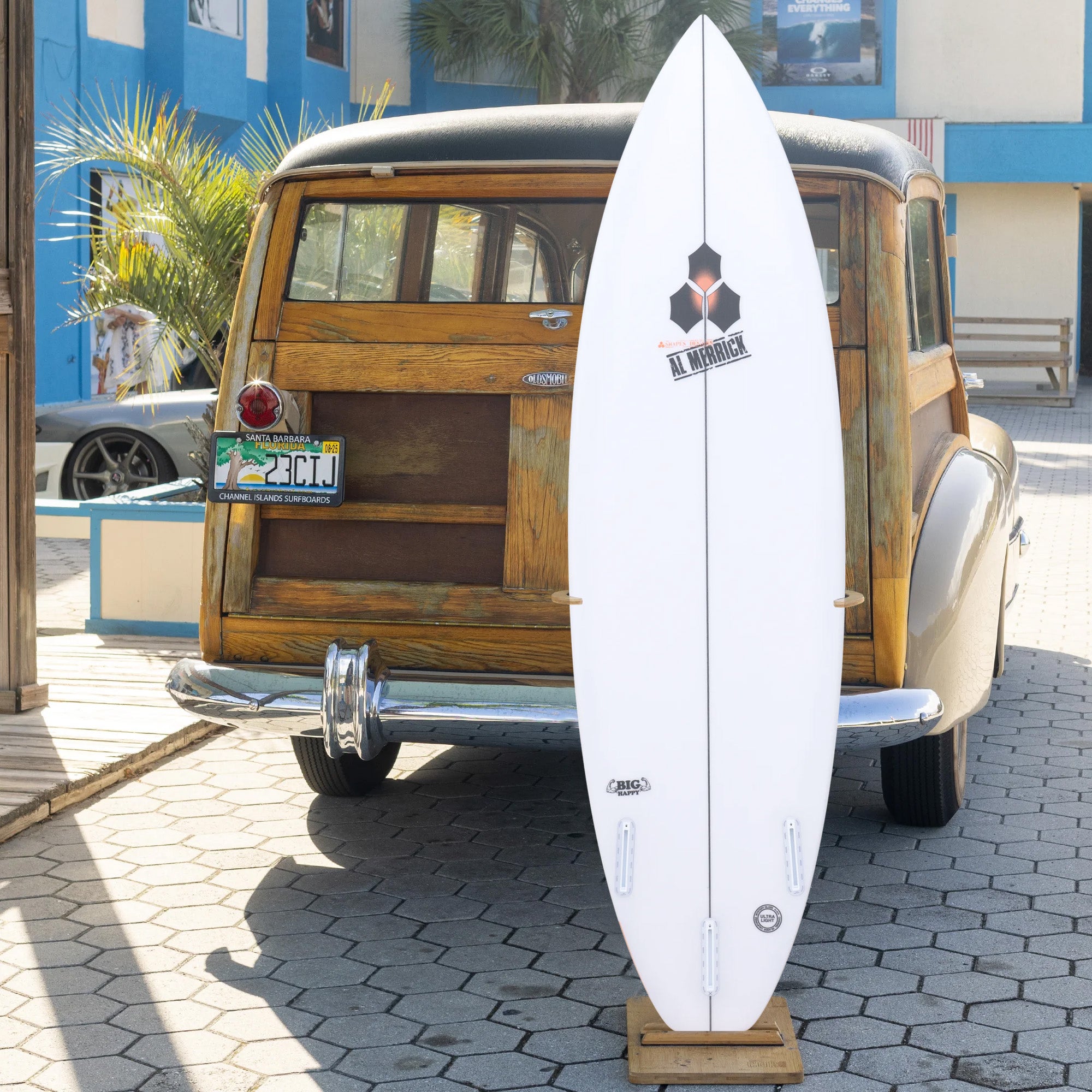 Channel Islands Big Happy 7'2 Surfboard with Futures Fins - Perfect for Intermediate Surfers & Small to Medium Waves | Beach, Surfing, Water Sports
