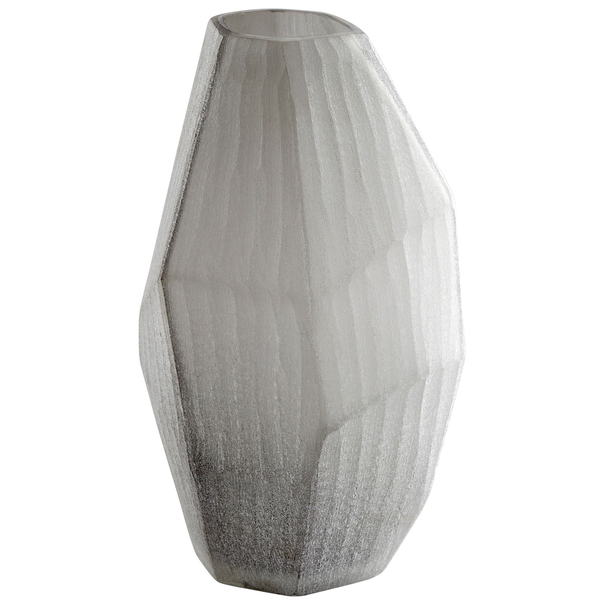 Cyan Design 09479 Kennecott Vase - Large Ash Grey Ceramic Vase for Home Decor, Wedding Centerpiece & Living Room Table Decor