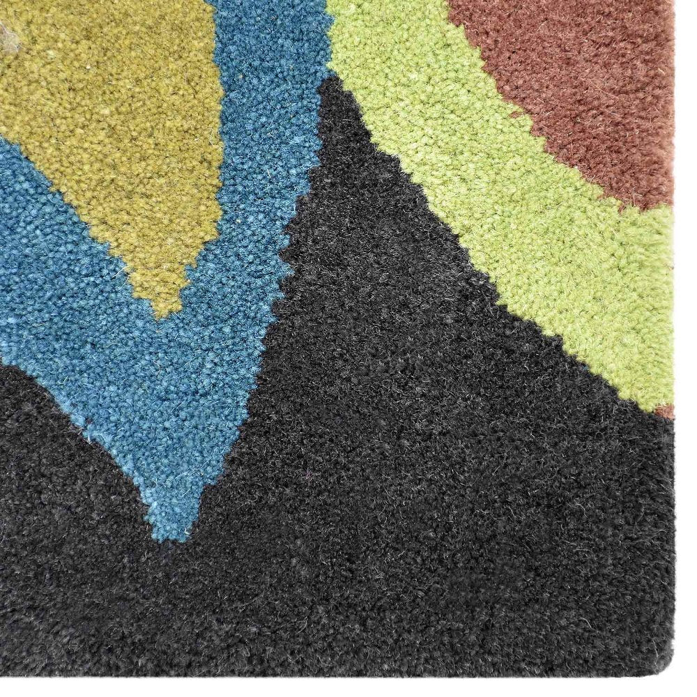 Blossomix Hand Tufted Rug - Soft Boho Chic Area Rug for Living Room, Bedroom & Nursery - Premium Non-Slip Home Decor Carpet