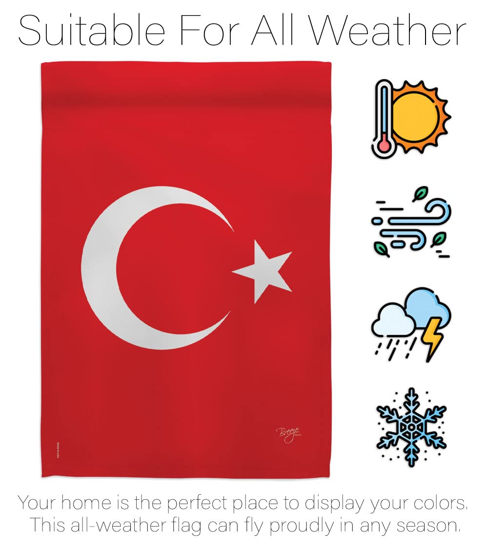 Turkey Garden Flag Set with Stand - Double-Sided Yard Decor for Home & Gifts