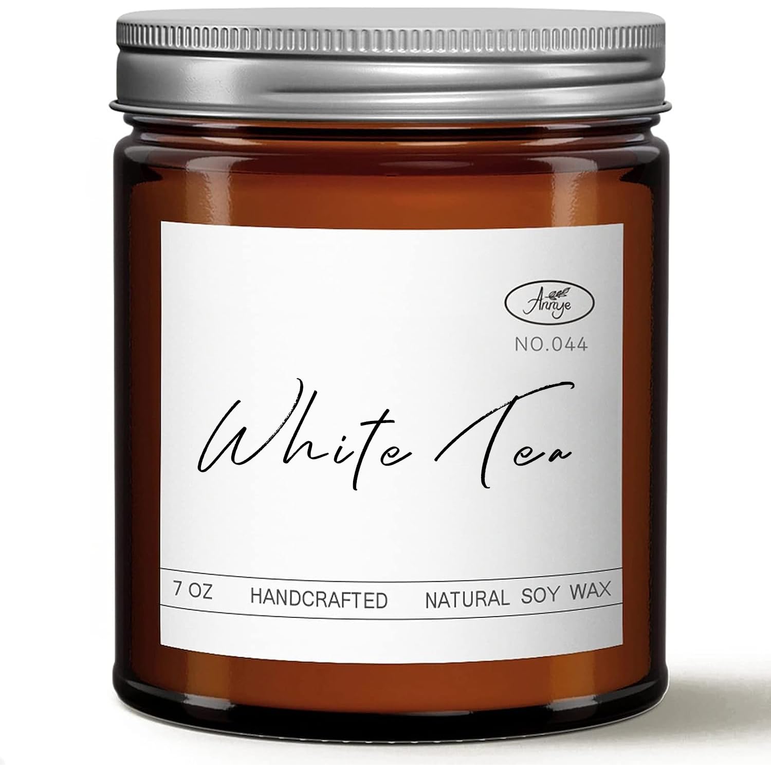 Premium White Tea Scented Soy Candle - Organic, Hand-Poured in Glass Jar (7oz) - Perfect Home Fragrance Gift for Women, Men, Families & Friends - Ideal for Birthdays, Holidays, Relaxation & Aromatherapy - Creates Cozy Atmosphere for Living Rooms, Bedrooms & Spa Days