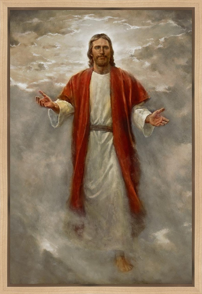 In His Glory Gallery Wrap Canvas - Religious Wall Art for Home & Church Decor - Perfect for Living Room, Bedroom, and Worship Spaces