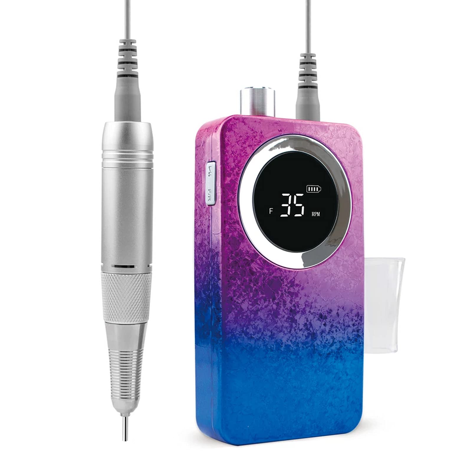 **SFLCYGGL Cordless Electric Nail Drill - 35000RPM Rechargeable Manicure Machine with Gradient Speed, Low Noise & Portable Design | Perfect for Home, Salon & Travel Nail Care**