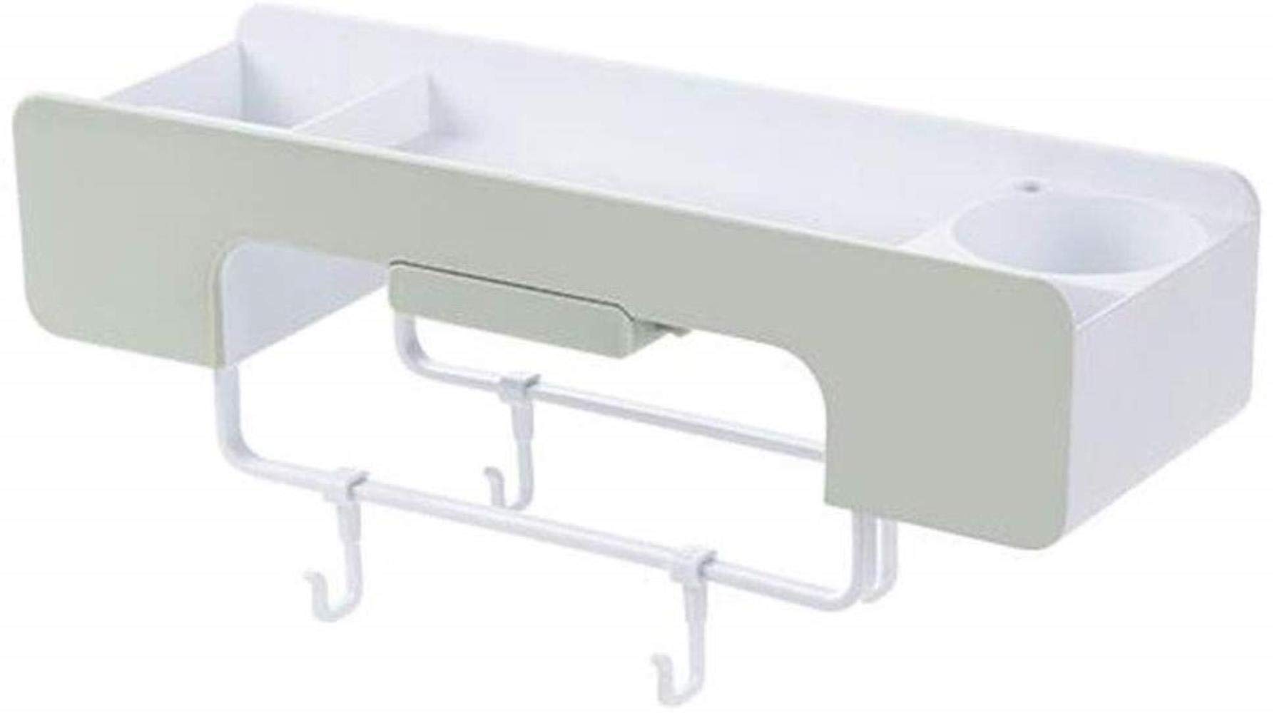 Waterproof Plastic Wall-Mounted Bathroom Shelf - Non-Perforated Toilet Storage Organizer for Cosmetics, Toiletries & Essentials | Space-Saving Bathroom Organization Solution for Small Spaces & Apartments