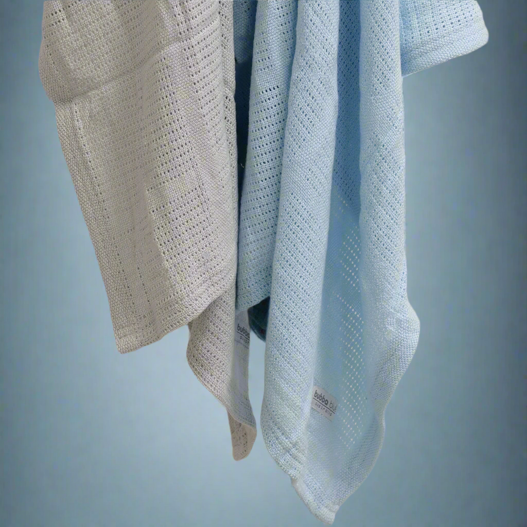 Nordic Sorbet 2-Pack Cellular Baby Blanket - Breathable Cotton for Newborns & Infants - Apple & Pineapple Print - Perfect for Nursery, Swaddling & Stroller Use