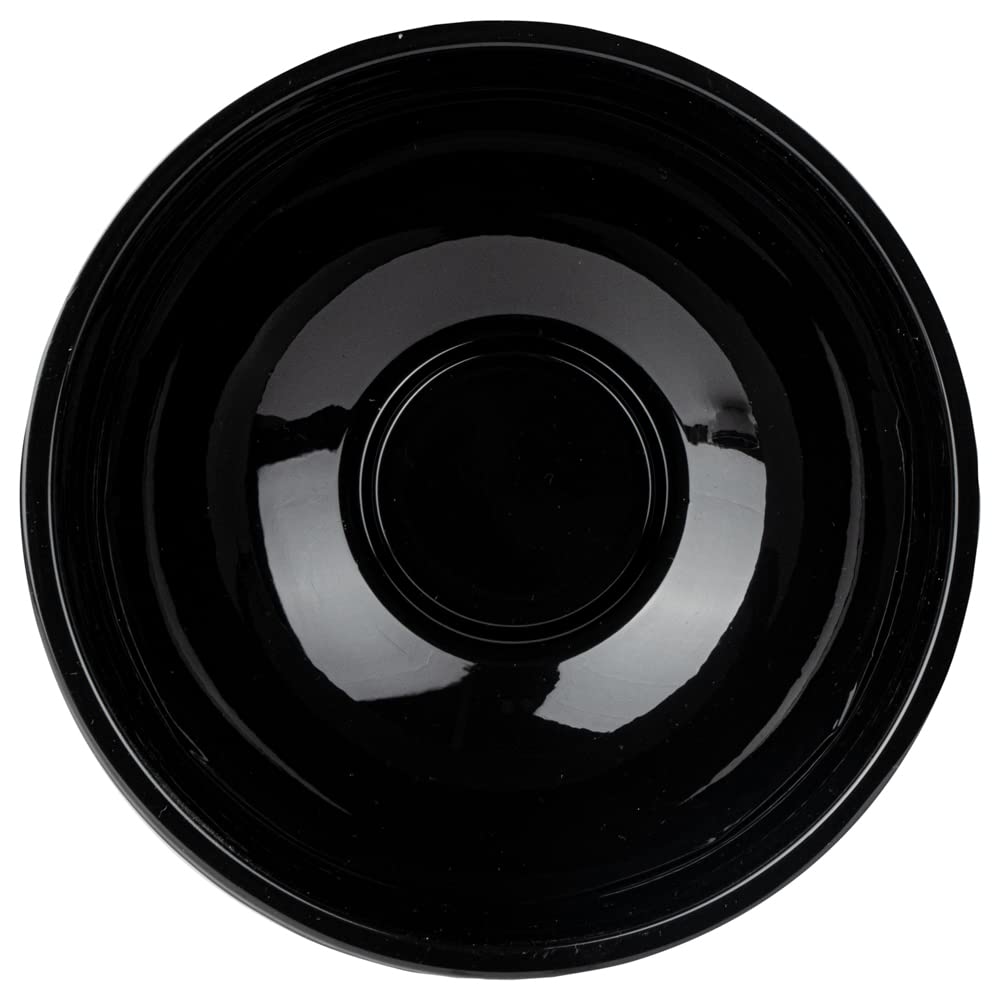 200-Pack 18oz Recyclable Plastic Salad Bowls - Disposable Black Restaurantware for Pasta, Salads, Takeout | BPA-Free, Eco-Friendly Food Containers for Catering, Parties & Meal Prep