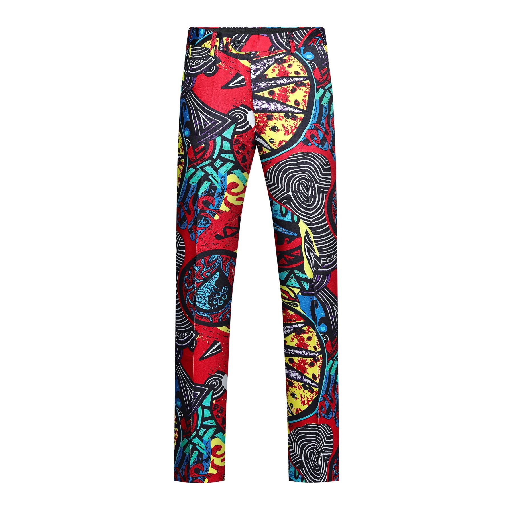 2 Piece Men's One Button Ethnic Style Print Suit Set - Formal & Casual Wedding Party Business Outfit - Perfect for Special Occasions, Office Wear & Evening Events