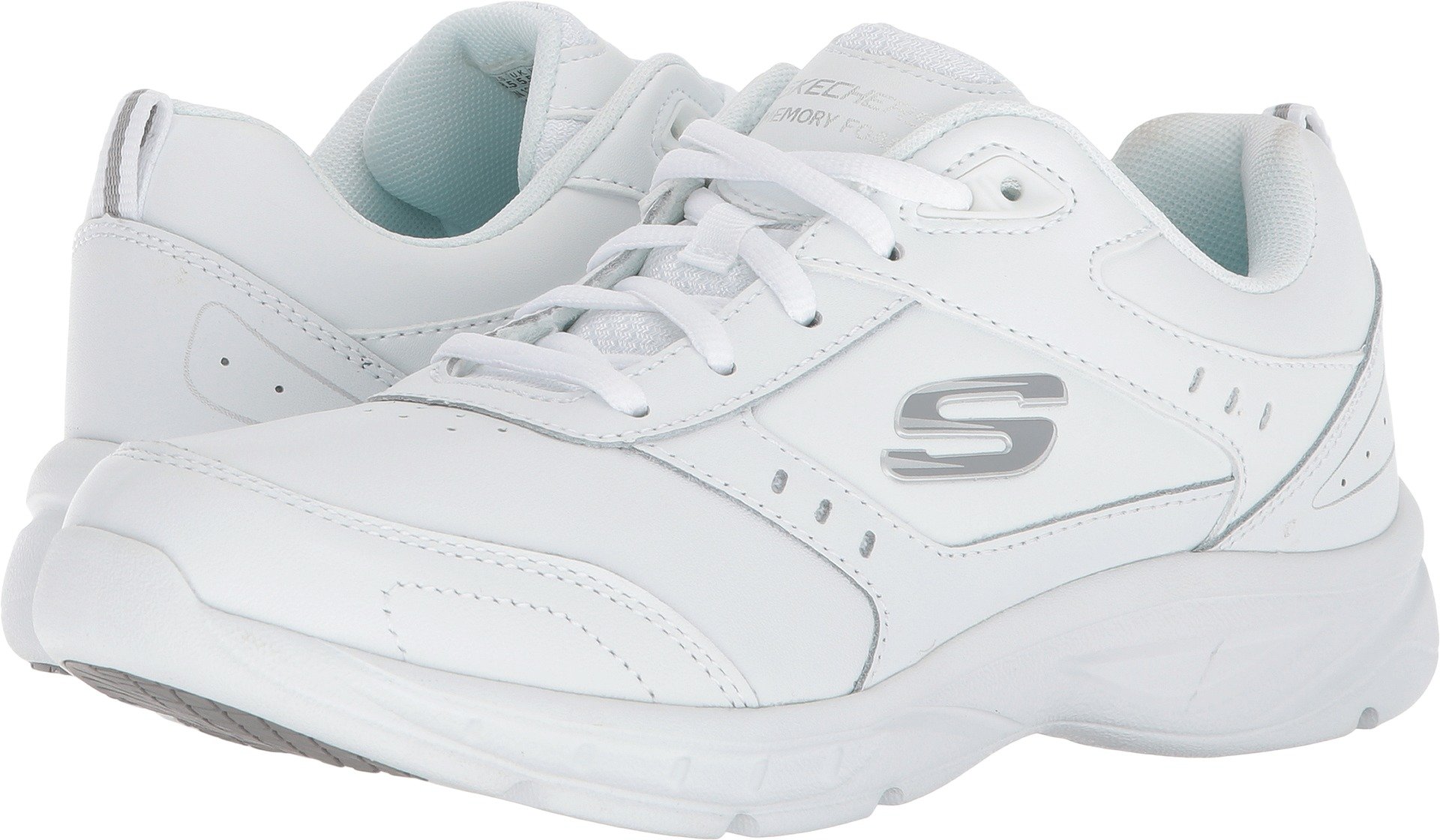 Skechers Mystics Women's Sneakers - Comfortable White Walking Shoes Size 7 for Casual Wear, Workout & Everyday Use