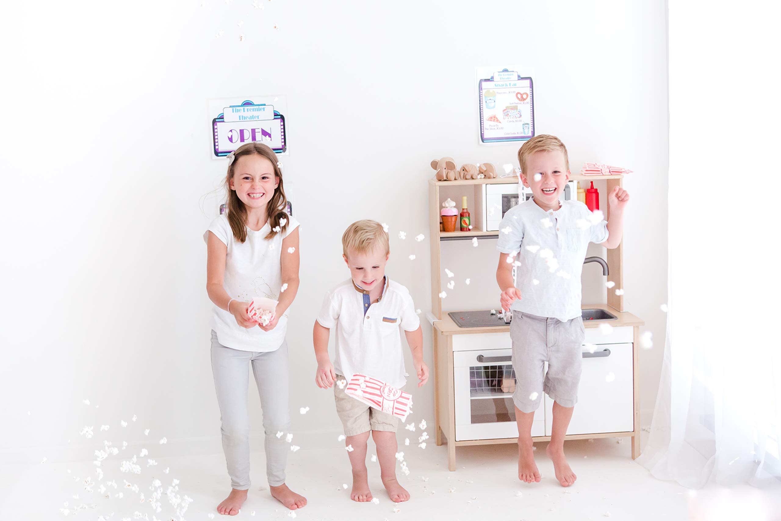 Kids Pretend Play Movie Theater Set - Fun Family Movie Night Toy for Children | Perfect for Role Play, Birthday Gifts & Indoor Entertainment