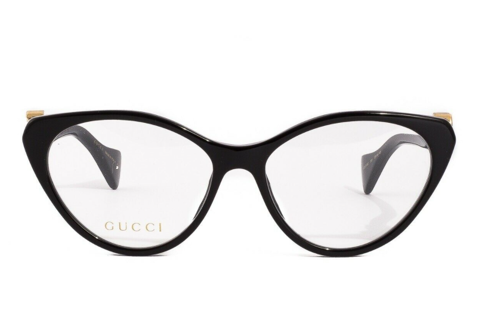 Gucci GG 1013O 001 Black Cat Eye Women's Eyeglasses - Stylish Designer Optical Frames for Women - Perfect for Work, Date Night & Everyday Fashion