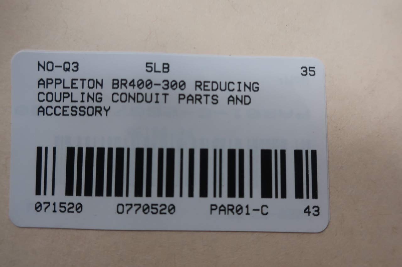 APPLETON BR400-300 MALL Iron REDUCING Coupling - Heavy Duty Pipe Fitting for Plumbing, HVAC & Industrial Applications