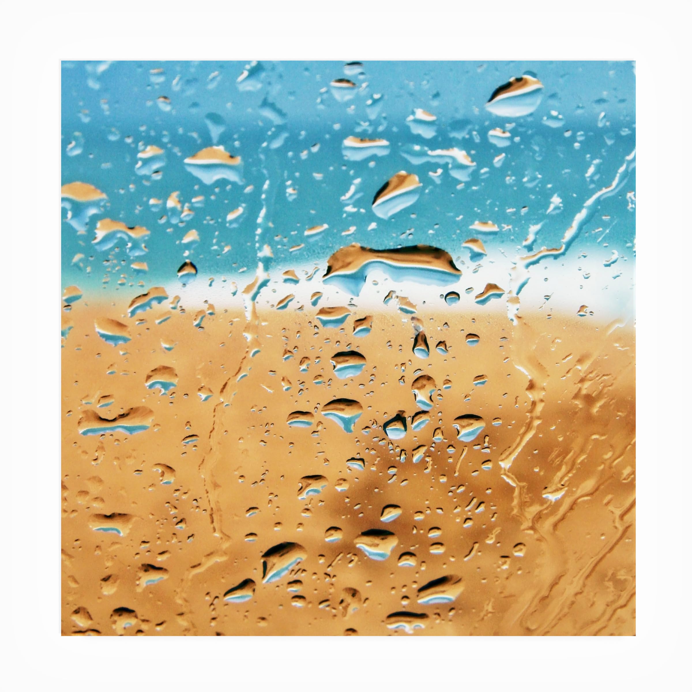 Beata Czyzowska 'Beach Abstract' Waterproof Outdoor Wall Art - Modern Coastal Decor for Patio, Garden & Beach House