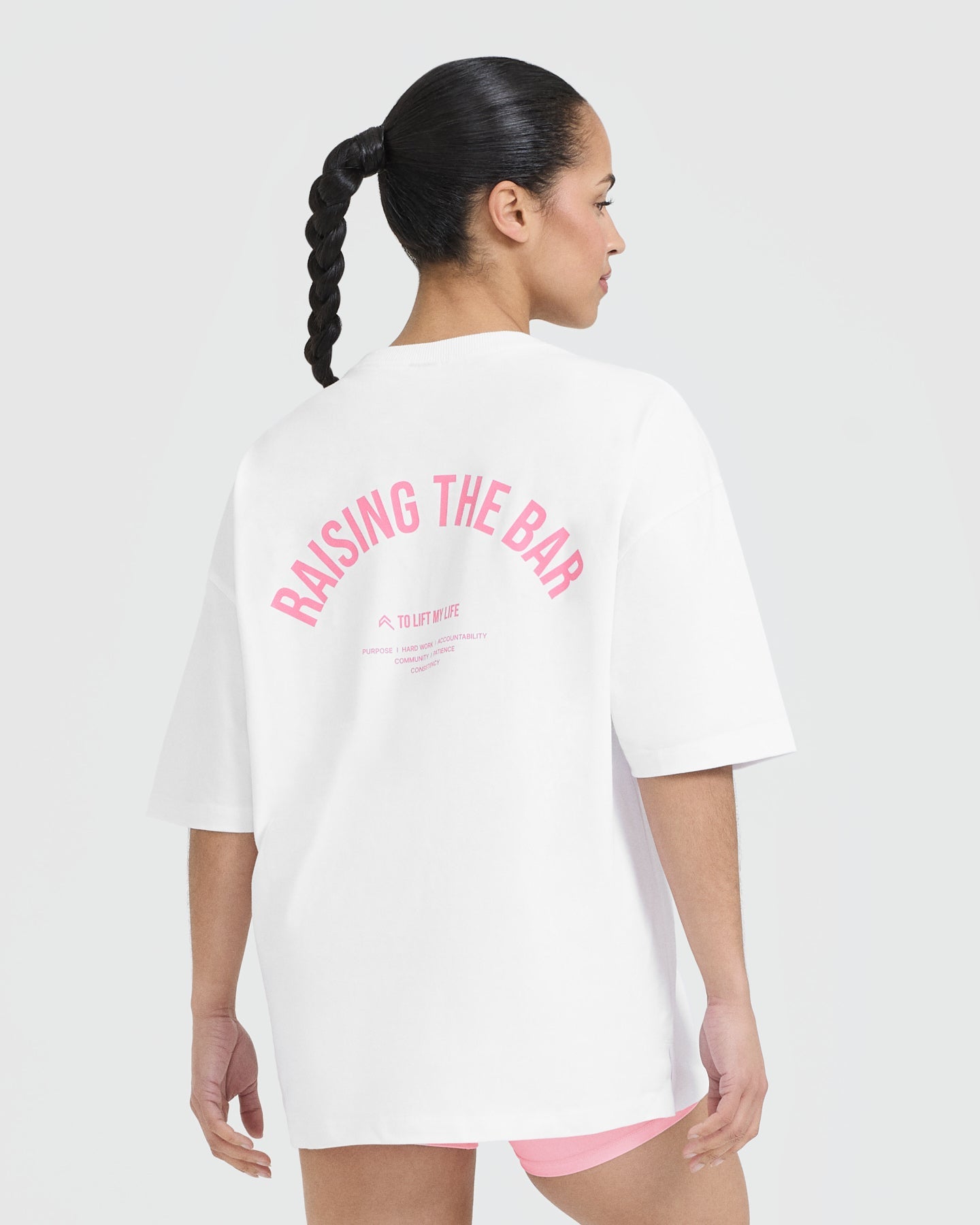 Raising The Bar Graphic Unisex T-Shirt | White Cotton Tee for Men & Women | Gym, Workout, Casual Wear