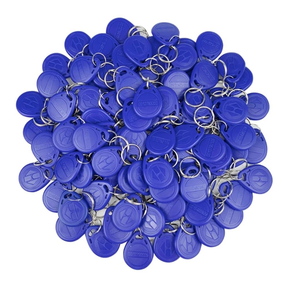 50pcs 125KHz RFID Key Fob Proximity ID Card Token Tag Keypad Card - Secure Door Entry Access Control System for Home, Office & Hotel Security Locks - Bulk Wholesale (Read Only) - Ideal for Keyless Entry, Employee ID Badges and Parking Access Management