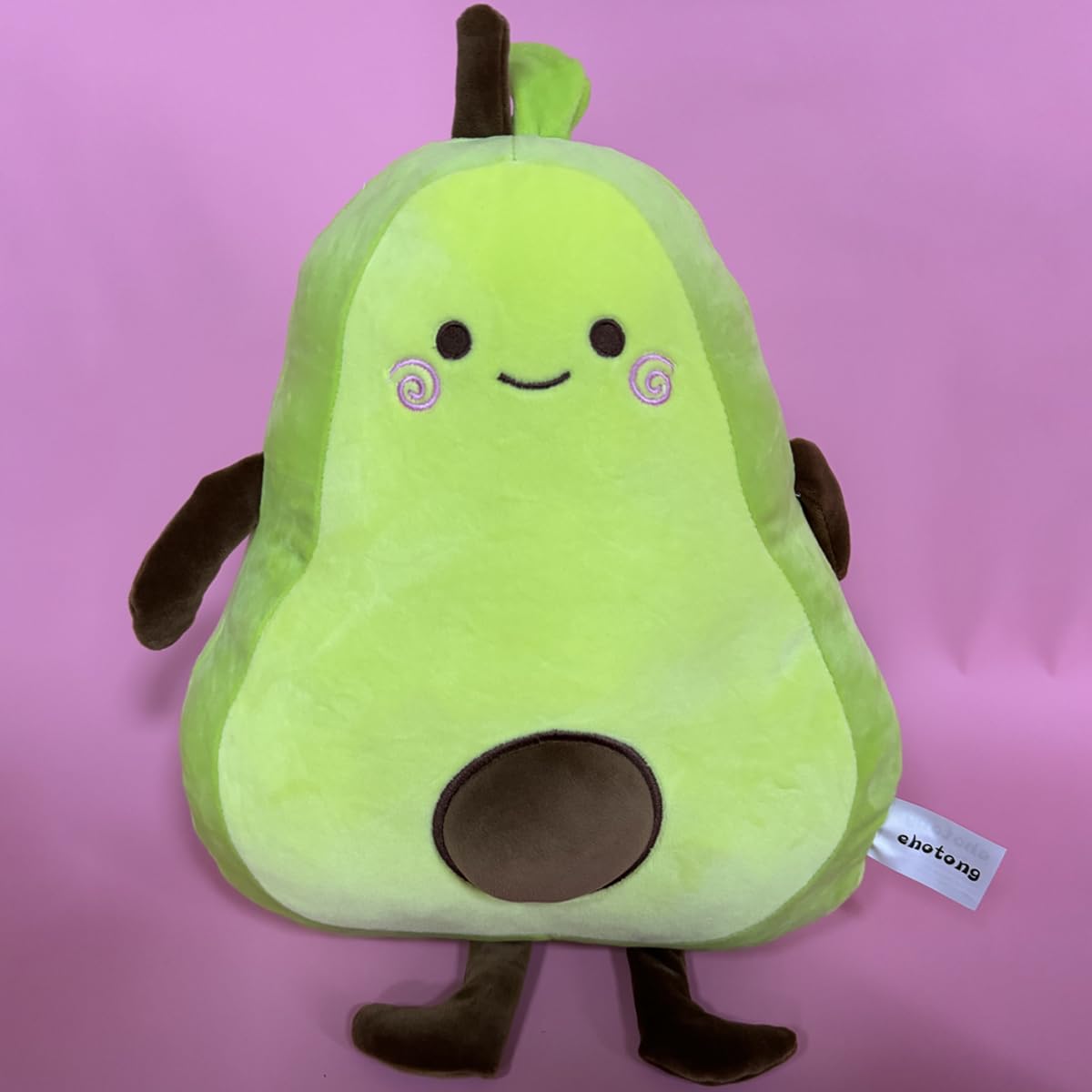 EHOTONG Avocado Plush Toy - 17.7 Inch Cute Funny Fruit Stuffed Animal, Soft Throw Pillow for Kids & Adults | Perfect for Home Decor, Gift, and Couch Accessories
