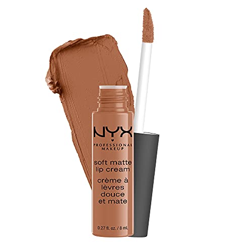 NYX Professional Makeup Soft Matte Lip Cream - Lightweight Liquid Lipstick in London (Mid-Tone Beige) | Long-Lasting Vegan Lipstick for Everyday Wear & Special Occasions