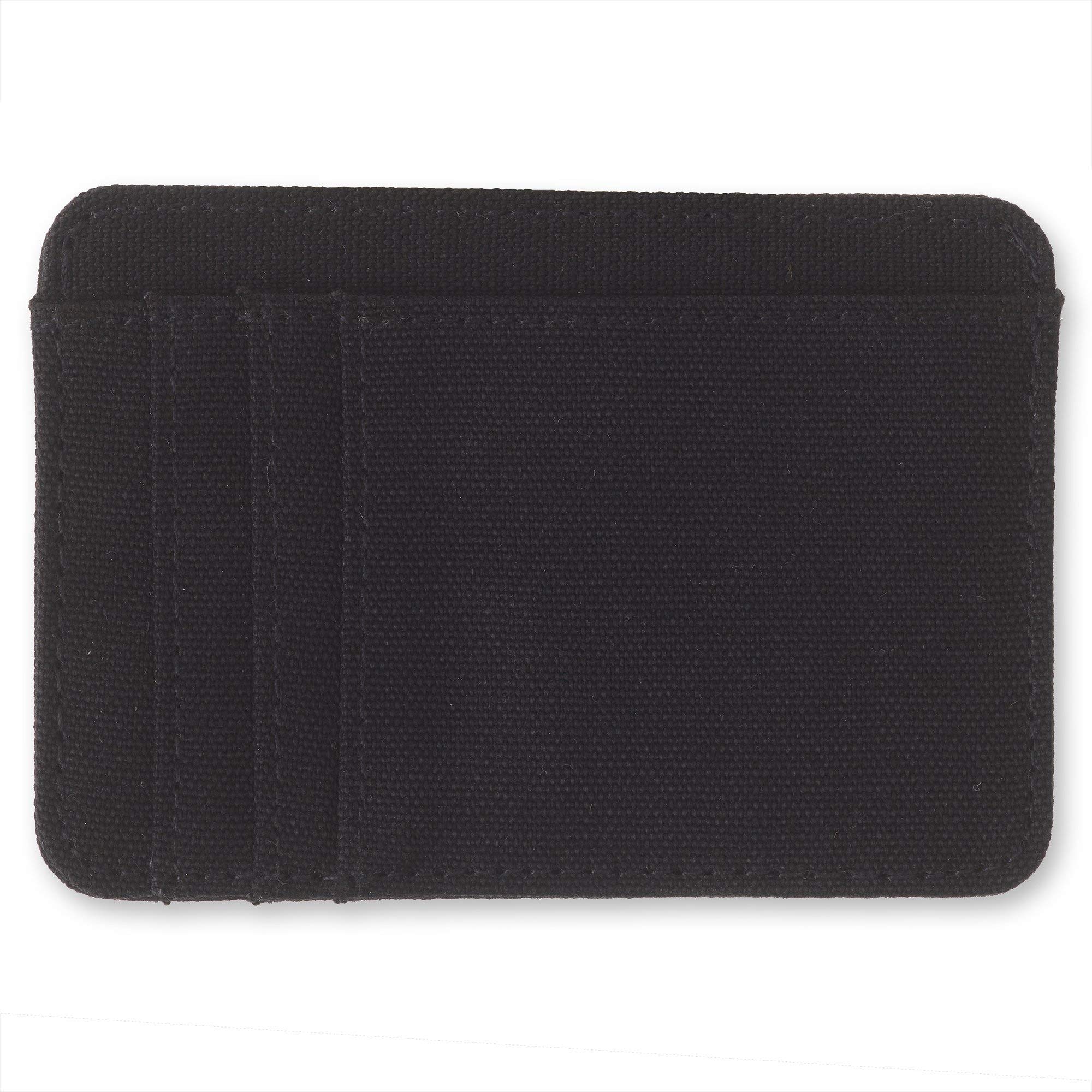 KAVU Fairbanks Double Sided Slim Cotton Canvas Wallet for Men & Women - Minimalist RFID Blocking Bifold Wallet for Travel, Hiking & Everyday Use