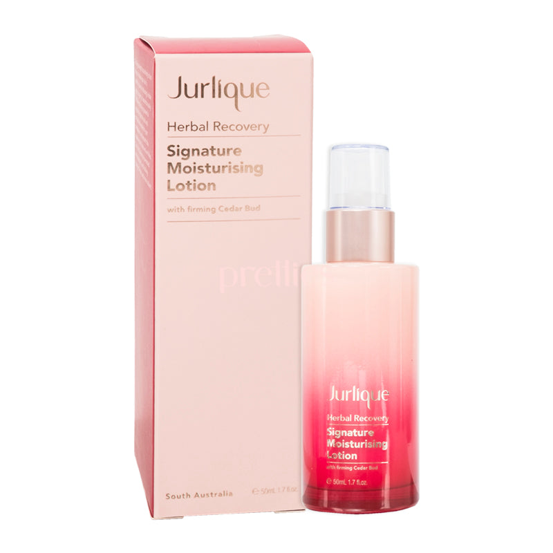 Jurlique Herbal Recovery Signature Moisturising Lotion 50ml - Hydrating Face Moisturizer with Natural Botanicals for Dry & Sensitive Skin - Perfect for Daily Skincare Routine & Nighttime Hydration