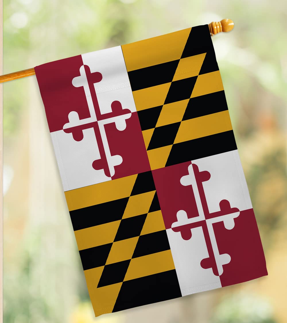 Maryland Garden House Flag Set - Double-Sided Americana Decor for Yards & Gifts