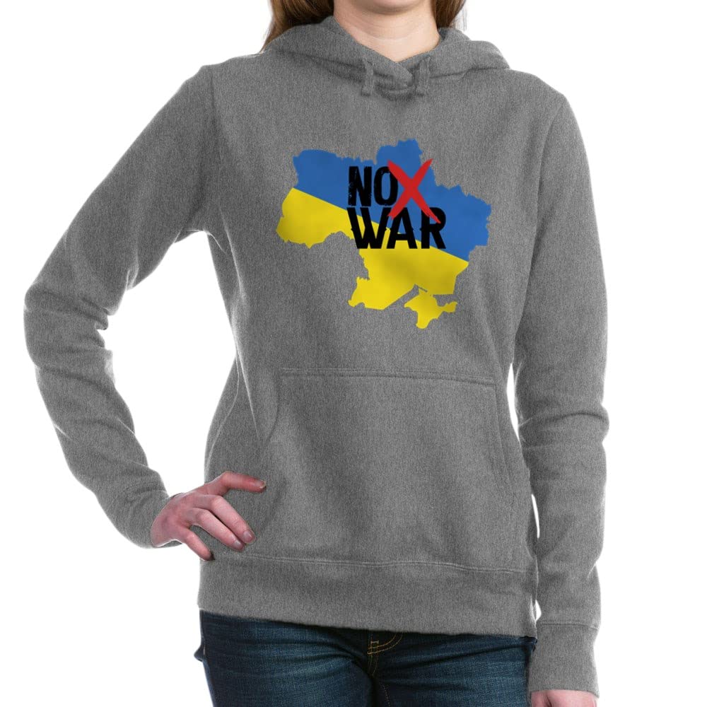 Ukraine No War Women's Hoodie - Anti-War Sweatshirt for Peace & Solidarity | Casual Wear, Protests & Supportive Outfits