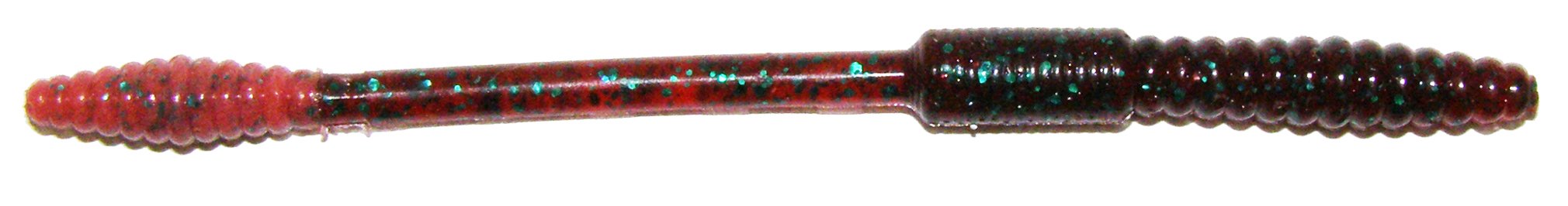 Big Bite Baits 4.5-Inch Squirrel Tail Worm - 10 Pack Soft Plastic Fishing Lures (Red Bug/Red Bug Tail) for Bass, Trout & Freshwater Fishing