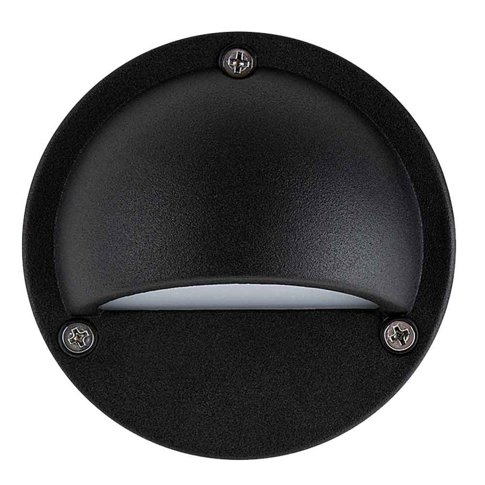 12V LED Round Deck Light - Aluminum Black Finish Waterproof Outdoor Lighting for Patio, Garden, Pool & Stairs