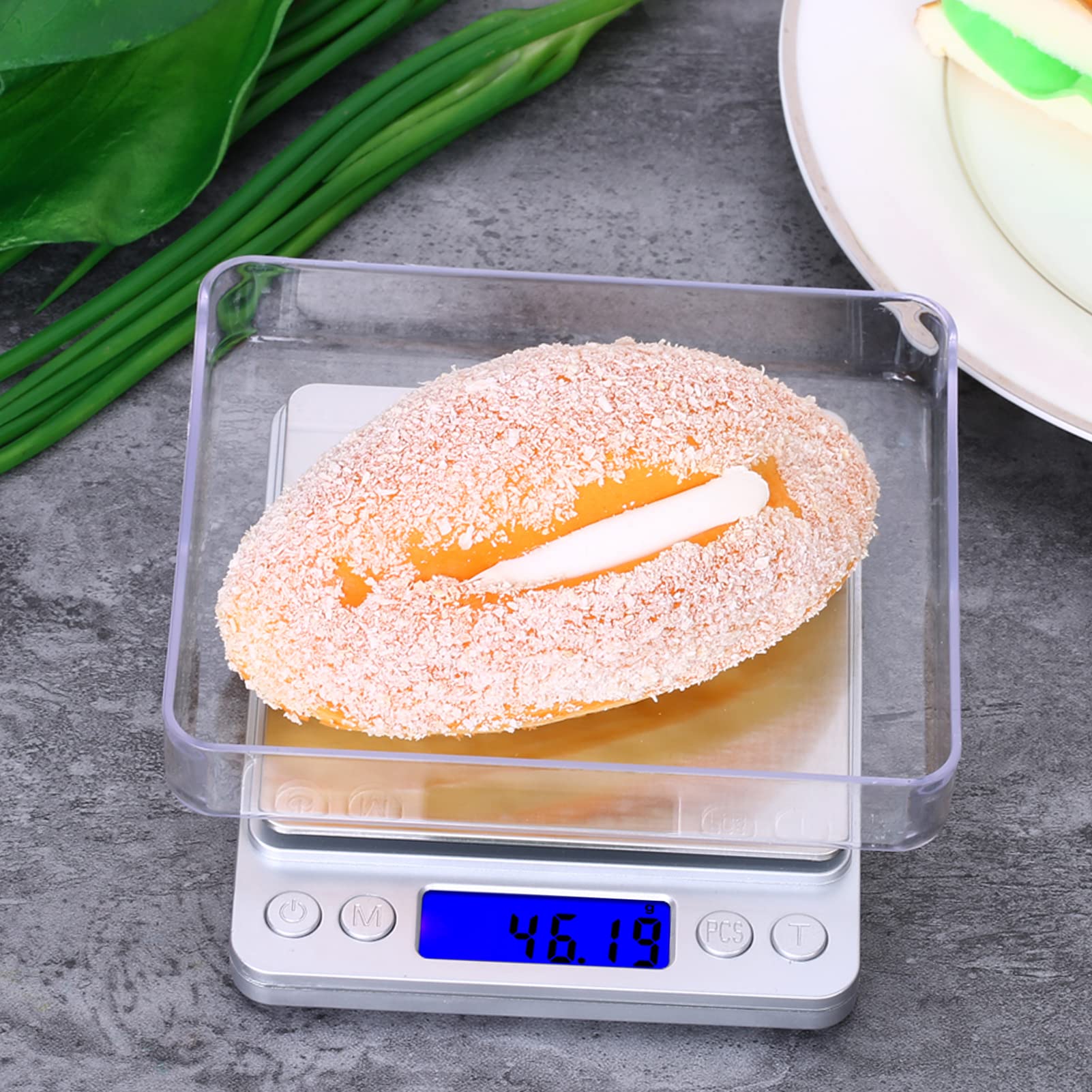 500g x 0.01g High Precision Digital Kitchen Scale with 2 Trays - Accurate Food Scale for Baking, Cooking & Jewelry Weighing | Portable Electronic Scale for Home, Restaurant & Travel Use