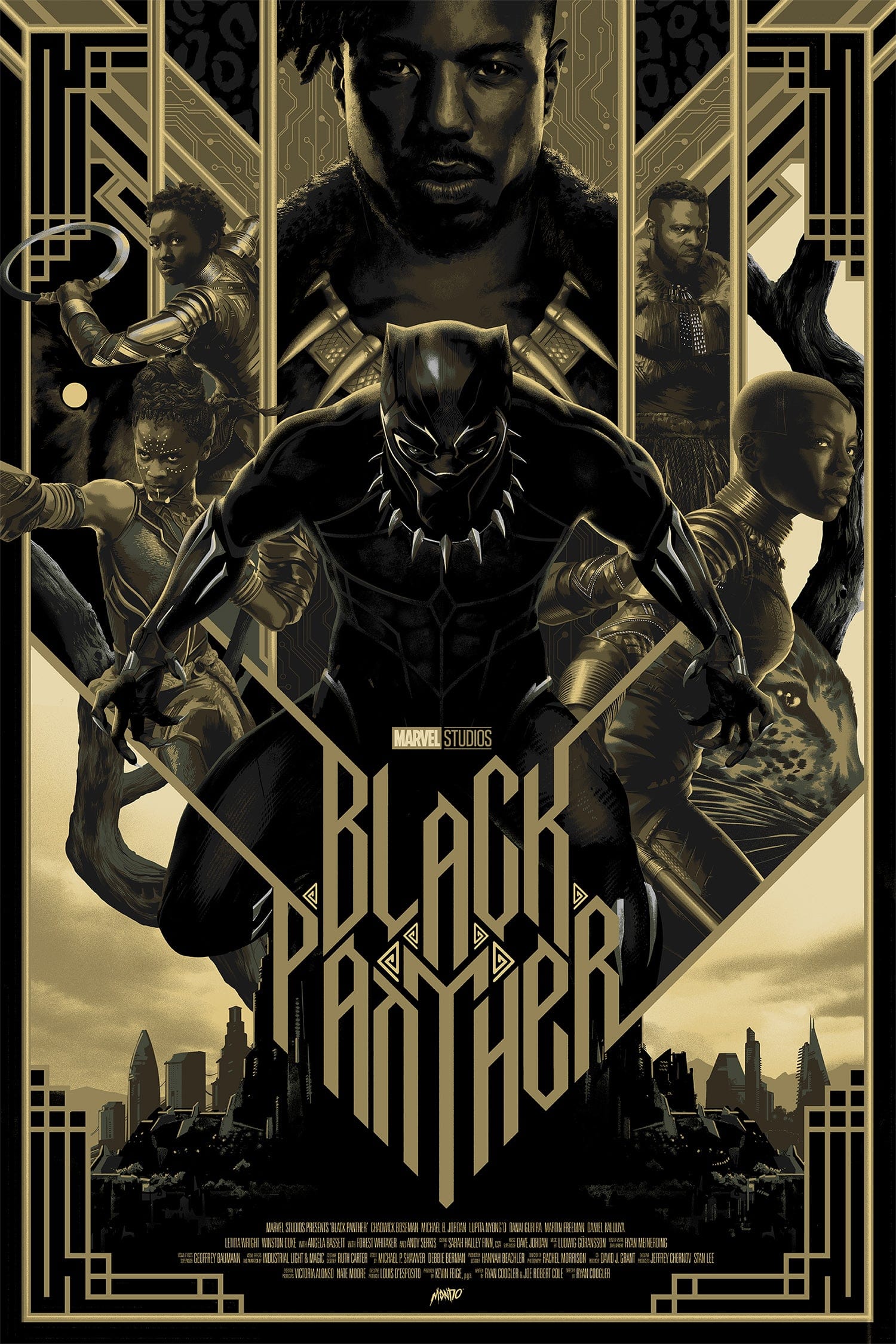 Black Panther Movie Poster - Premium Quality Wall Art for Home & Office Decor - Perfect for Marvel Fans & Superhero Themed Rooms