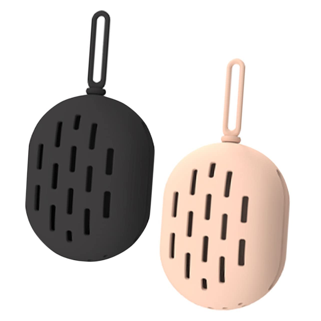 FOMIYES 2-Pack Silicone Makeup Sponge Holder - Portable Beauty Blender Storage Case for Powder Puff & Cosmetic Organizer | Travel-Friendly Makeup Accessory for Home & On-the-Go Use